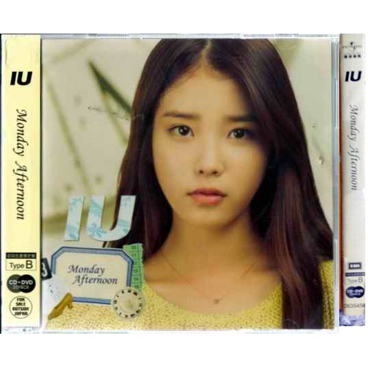 *【側標微損廉售】IU / Monday Afternoon ~ CD+DVD、初回生產限定盤 ~ 環球唱片、2013年