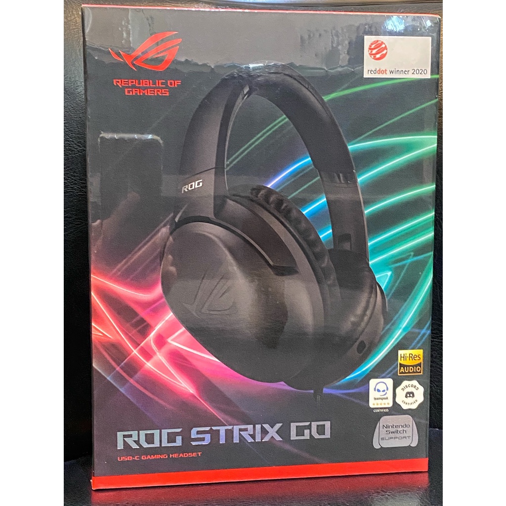 Asus 原廠 Rog strix go 有線 電競耳機 耳機 耳罩式 USB-C 耳麥 全新未拆 贈品 交換禮物