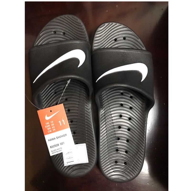 Nike Kawa Shower 防水拖鞋 黑白832528-001