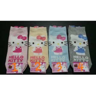 〒藍色海洋〒㊣Hello Kitty襪子 直版襪