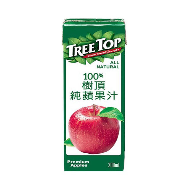【蝦皮特選】TREE TOP 樹頂 100%純蘋果汁 200mlx6入 果汁 100%