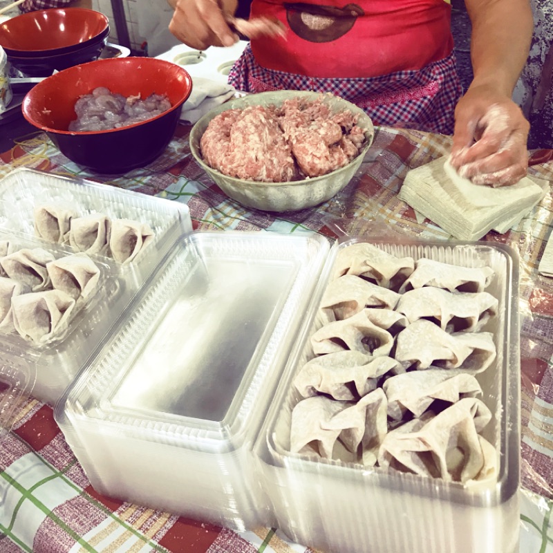 傅媽 鮮蝦餛飩 溫州大餛飩 港式燕皮 黑豬肉 餛飩（一組4盒）