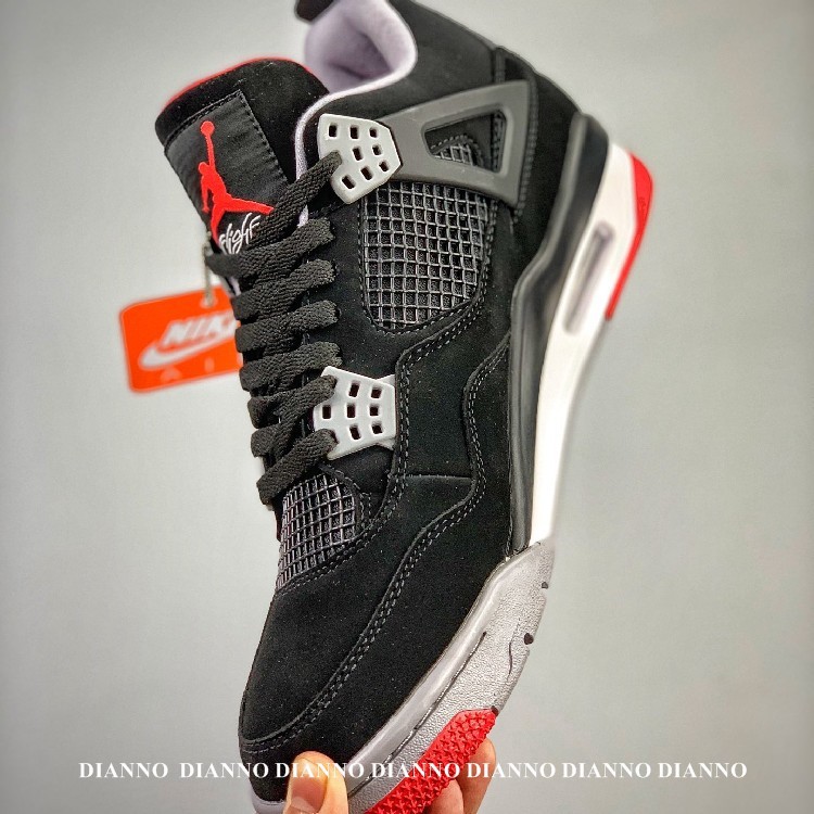 帝安諾-實體店面 喬丹Air Jordan 4 Retro OG Bred 308497-060 經典 復刻黑紅 AJ4