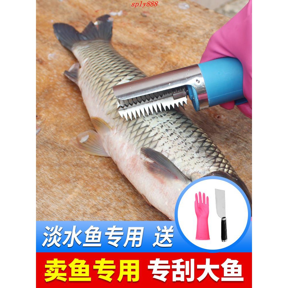 電動魚鱗刨刮鱗器殺魚工具商用全自動刮魚鱗器打麟器去魚鱗機神器 蝦皮購物