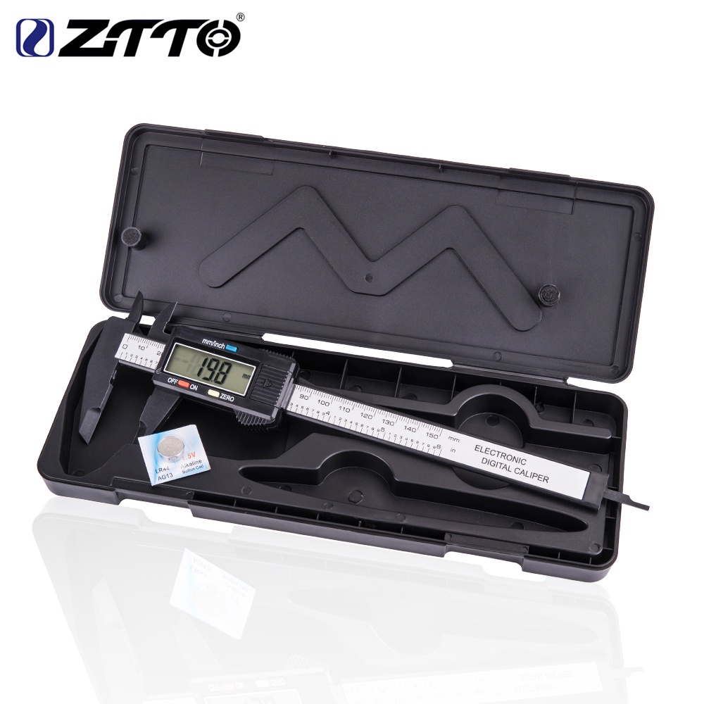 Ztto 自行車尼龍精確電子游標卡尺 0.01 毫米英寸 LCD millimetre MTB 公路自行車零件測量工具規