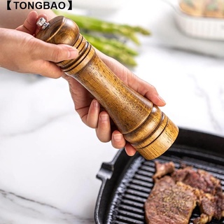 【彤寶】胡椒研磨器胡椒粉研磨器陶瓷芯手動橡木黑胡椒磨廚房調料研磨瓶廚房工具實木研磨器