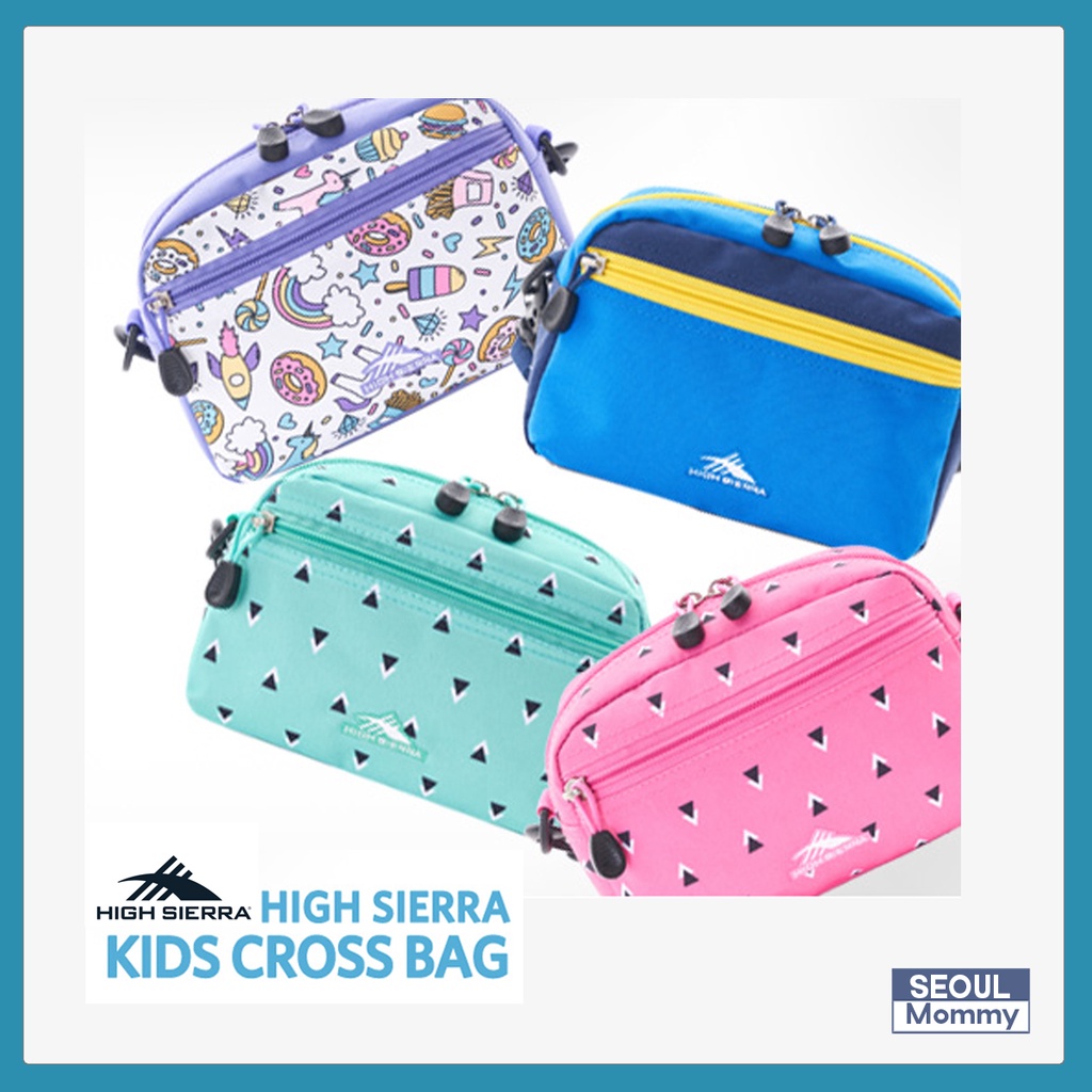 【HIGH Sierra】兒童交叉包雙肩包兒童新秀麗野營野餐包手機休閒beg【tas Kanak韓國時尚】