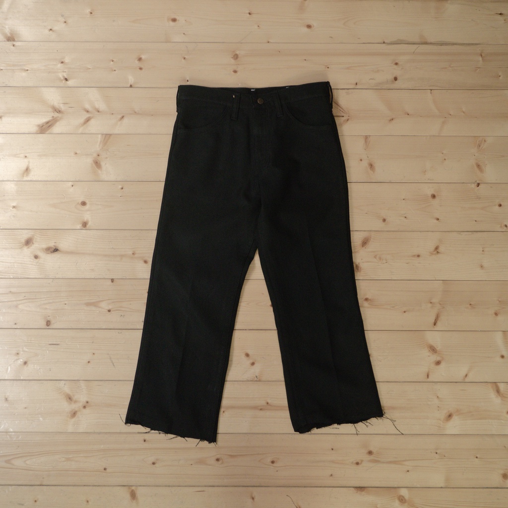 《白木11》 🇺🇸 80s Wrangler 82bk bell slacks 美國製 藍哥 黑色 靴型 喇叭 長褲