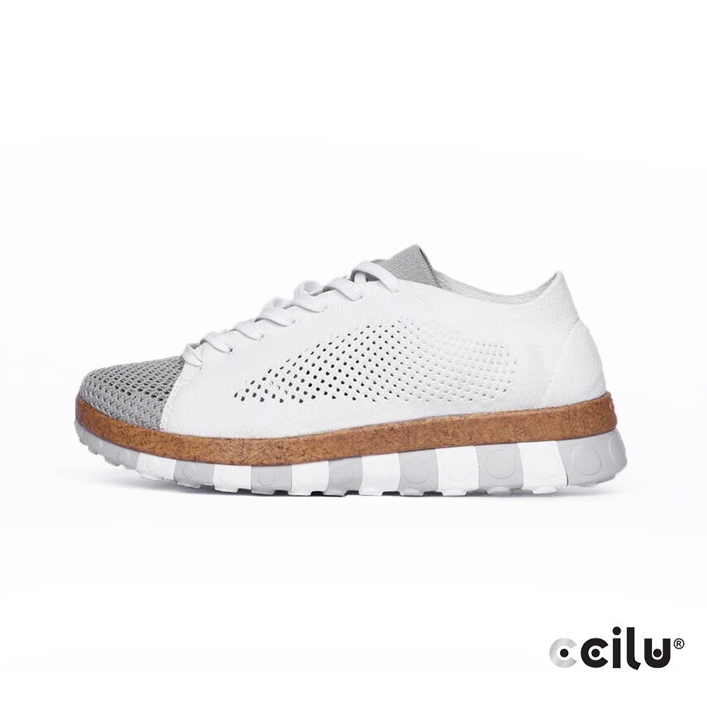 CCILU 舒適網布休閒運動鞋 女款 302365002 極簡白