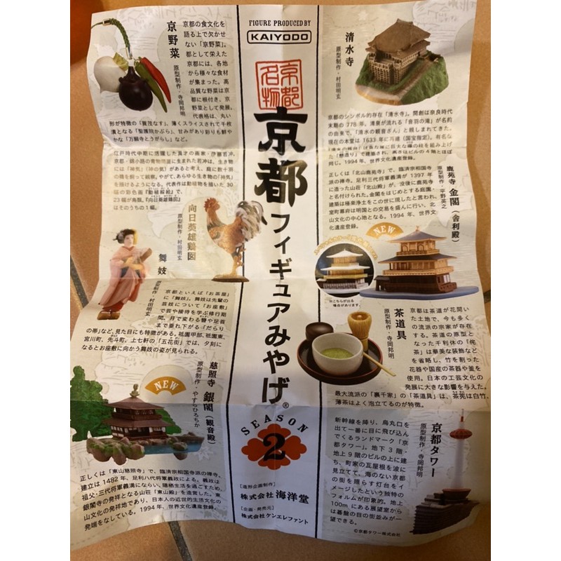 海洋堂 京都人物誌 京都 轉蛋 扭蛋 單售 茶具組