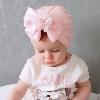 嬰兒帽子帽子大蝴蝶結頭巾頭髮蝴蝶結頭巾適用於新生嬰兒兒童