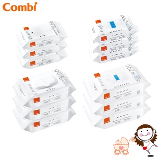 最新款【Combi】康貝 純水濕紙巾 / 海洋深層水濕紙巾(20抽3入/80抽3入)｜寶貝俏媽咪