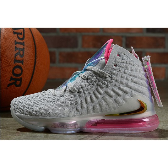 pink and purple lebrons
