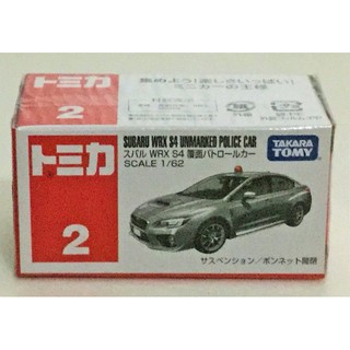 現貨 正版TAKARA TOMY TOMICA 多美小汽車NO.2 SUBARU POLICE CAR警車