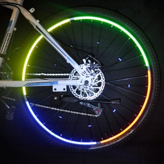 腳踏車反光貼紙平衡車滑步車夜間警示騎行輪廓標貼