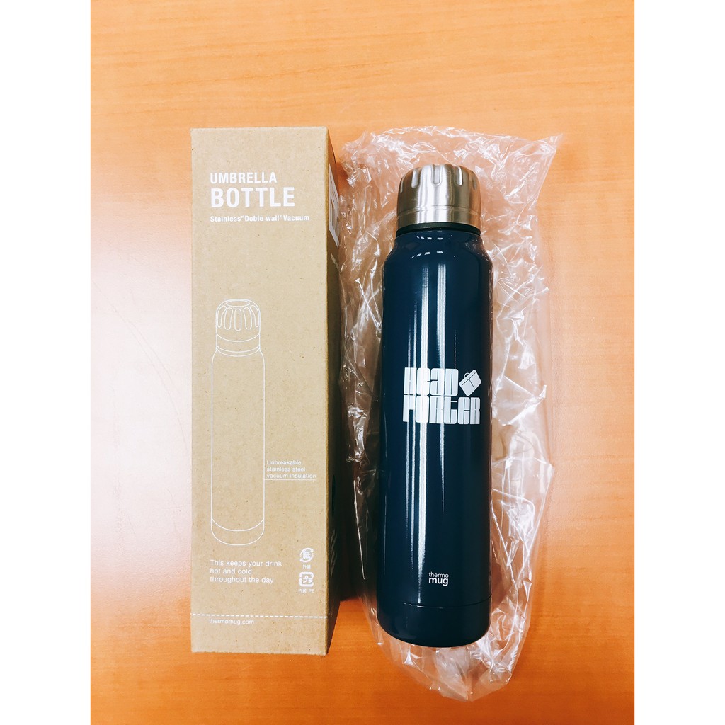 日本HEAD PORTER x Thermo mug 聯名保溫瓶 300ml DARK NAVY 海軍藍