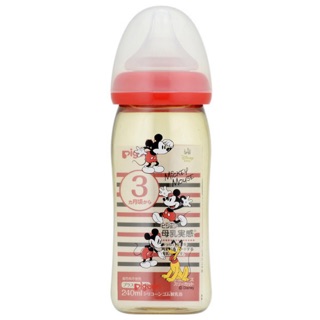 全新 日本 Pigeon 貝親 限定款 母乳實感 寬口徑 PPSU 奶瓶 240ml 米奇 阿卡將 akachan