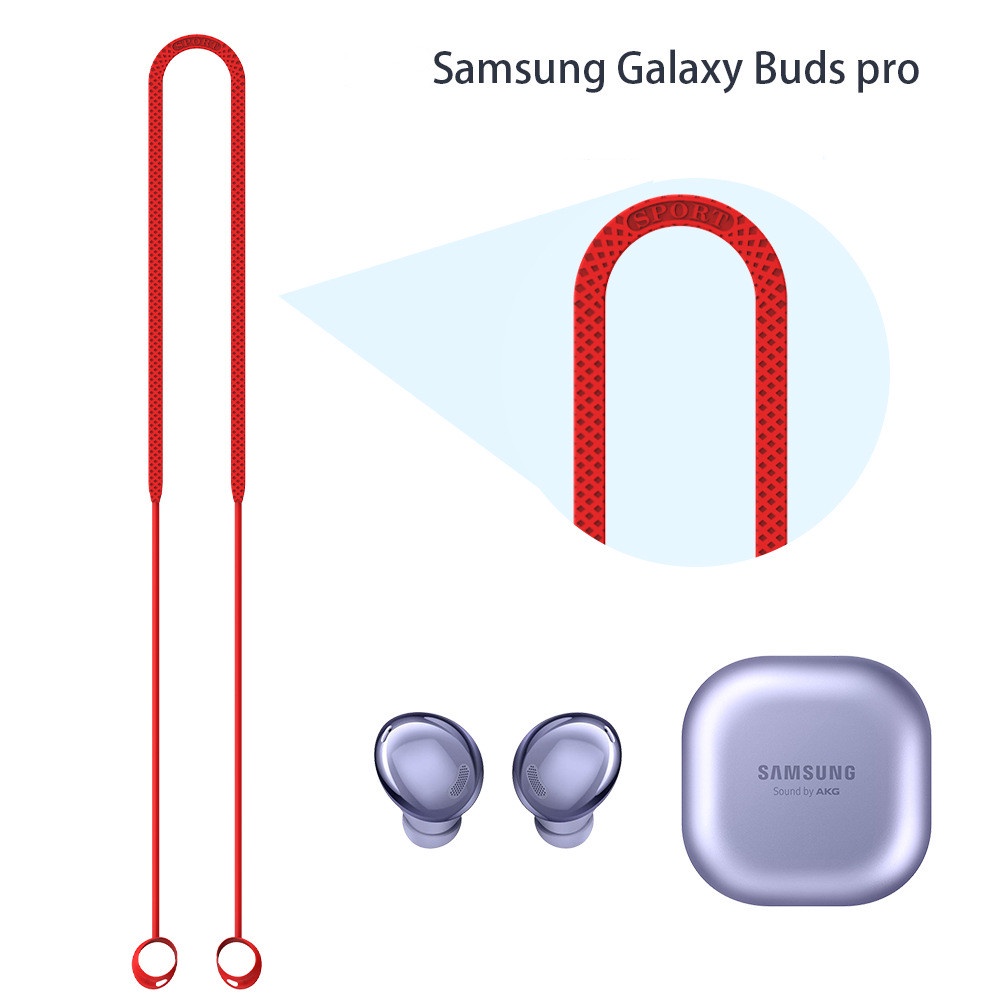 新品 適用於三星samsung Galaxy Buds pro藍牙耳機矽膠防丟掛繩防滑落 運動耳機矽膠防丟繩