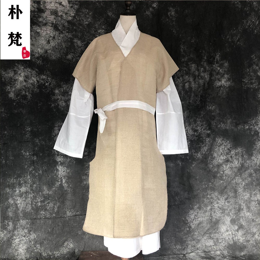 傳統孝衣麻衣長款孝子服出殯衣服白衣孝服白事用品男士喪服 蝦皮購物