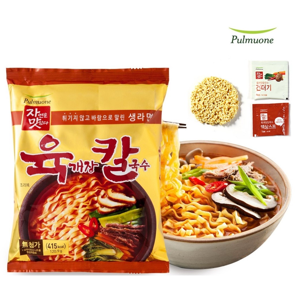 韓國 內銷 Pulmuone 牛肉湯刀削麵 湯麵 泡麵 120.9g/包  單包~5包入袋裝 現貨