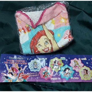迪士尼 公主系列 扭蛋 絕版 小毛巾 小方巾（造型方巾）