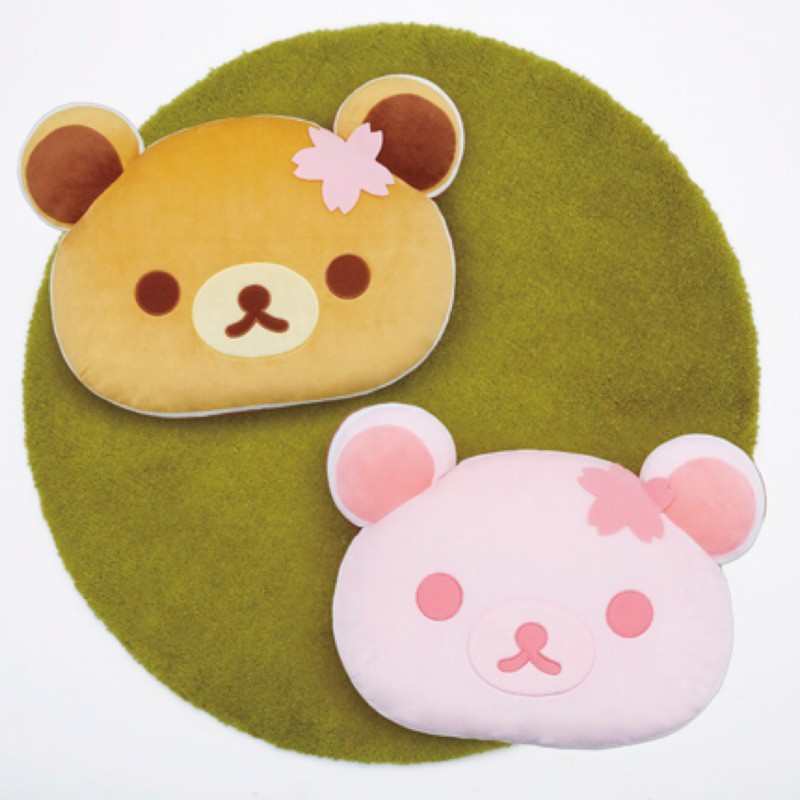 拉拉熊 懶懶熊 日本 景品 櫻花 銅鑼燒 夾心 娃娃 布偶 靠枕 抱枕 正版 San-x