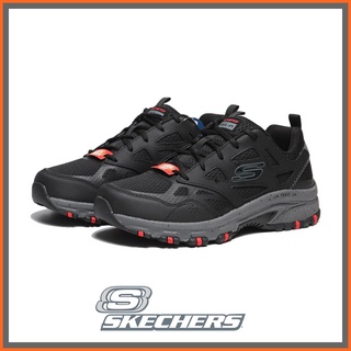 SKECHERS 寬楦 HILL CREST 黑色 寬楦 登山越野 男-237265WBKC