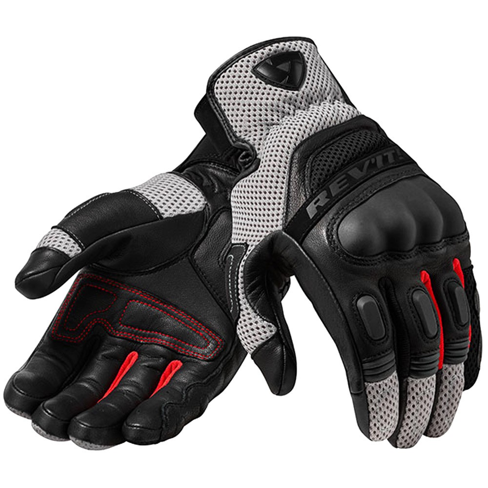 Rev'it Gloves 新款 MOTOGP 摩托車賽車摩托車騎行防護皮手套復古手套黑色越野手套