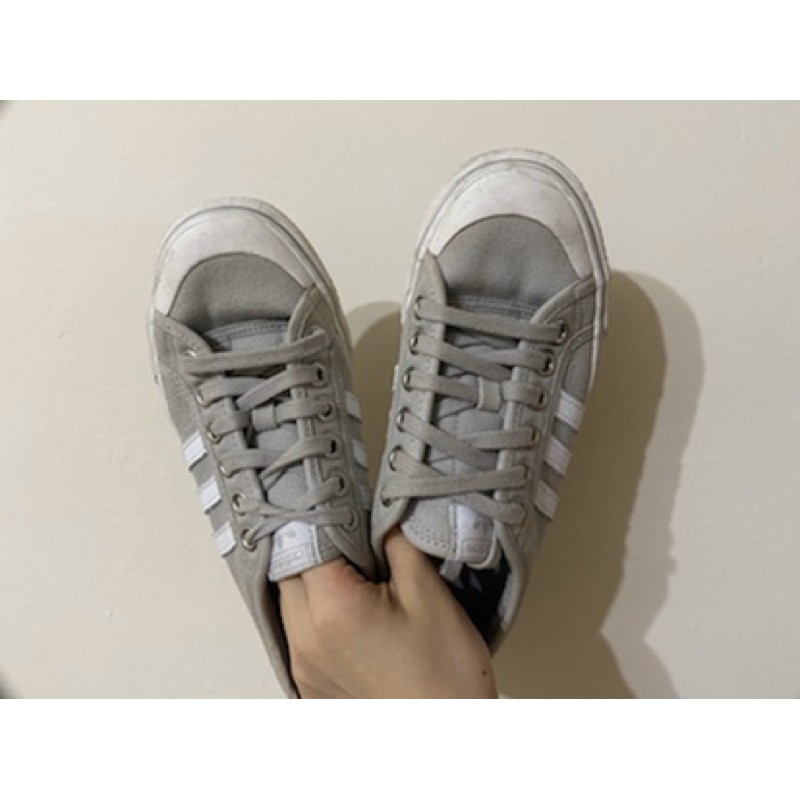 ADIDAS 帆布鞋 （灰色）