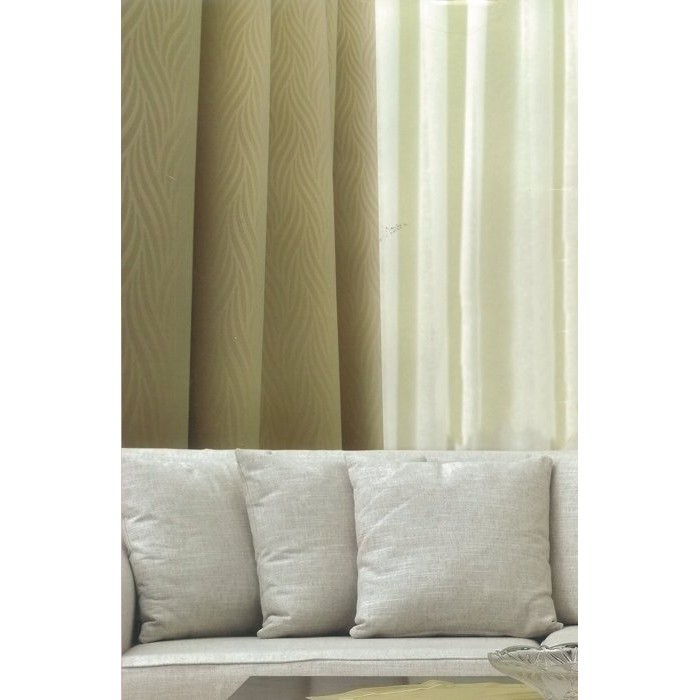 三明治壓紋(多層次）遮光窗簾布~台灣製造
