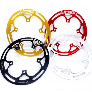 Litepro 折疊鏈輪保護器52 / 53T 54T 自行車曲柄組擋泥板CNC 全罩130BCD