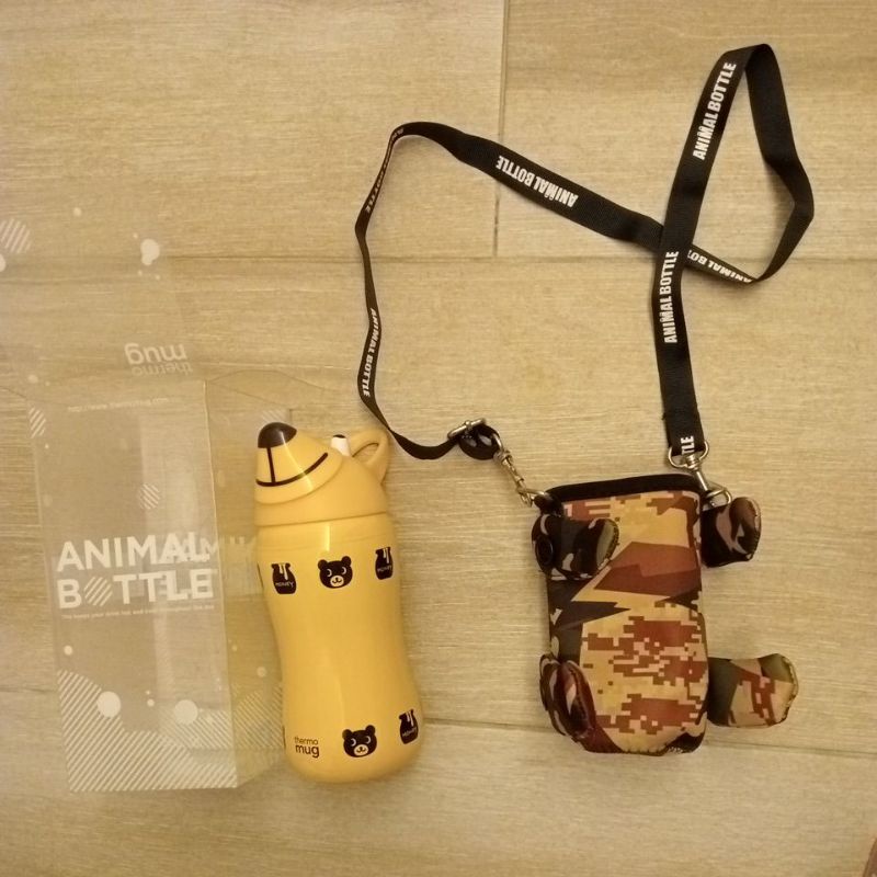 日本thermo mug 超人氣動物造型不鏽鋼水杯 380ml Animal Bottle 保溫保冷
