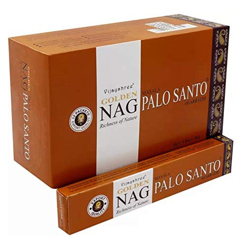 ❇幾何館❇印度線香Vijayshree GOLDEN Nag Palo Santo 聖木(木質甜香)~3盒100