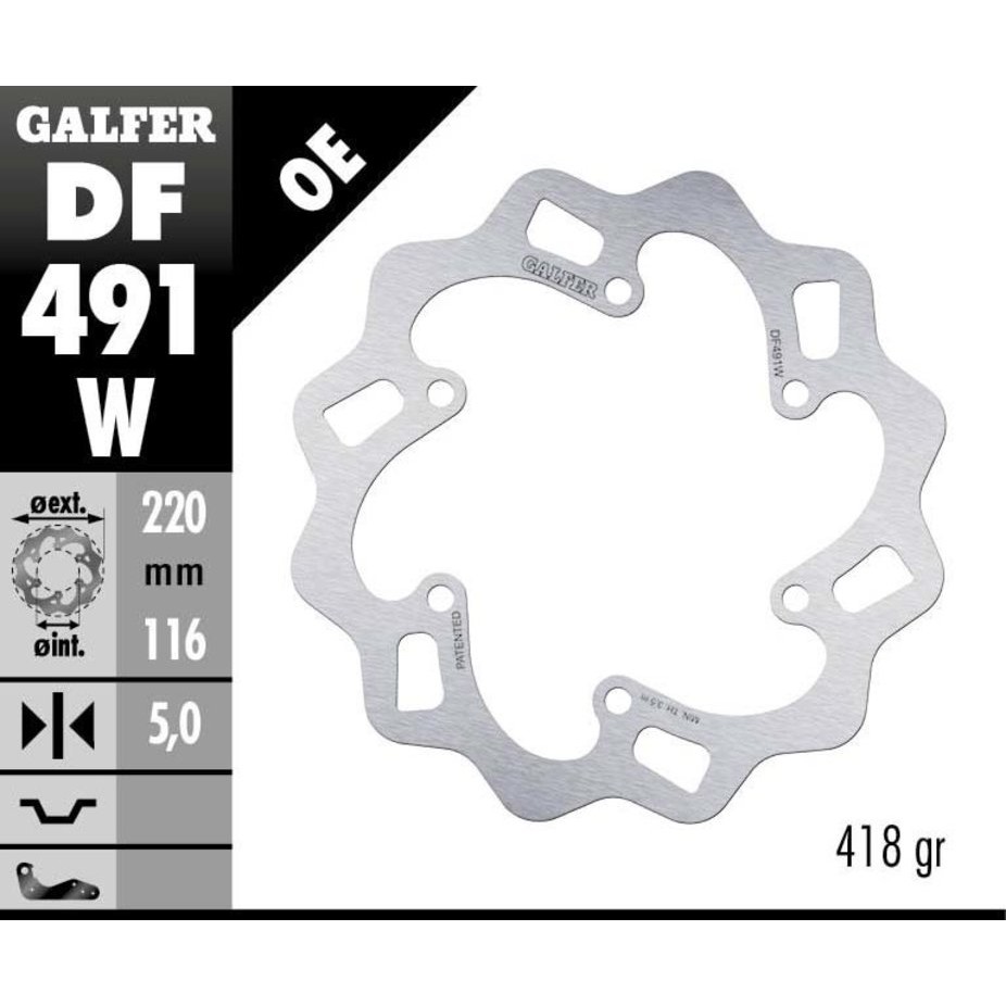 Galfer DF491W R1 R6 碟盤