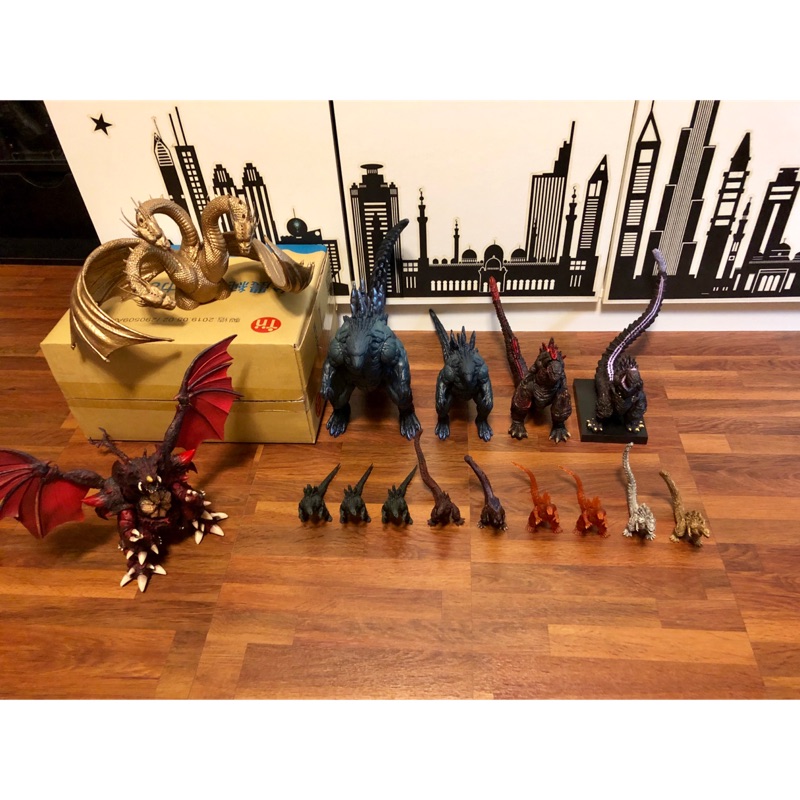 Neca哥吉拉 萬代 SHM 碧奧蘭蒂 扭蛋 大怪獸 景品 正宗哥吉拉 紅連哥吉拉 基多拉扭蛋