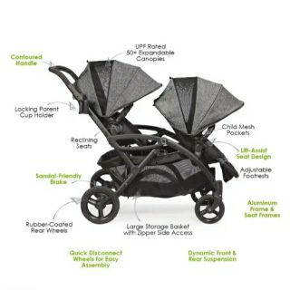 contours tandem double stroller