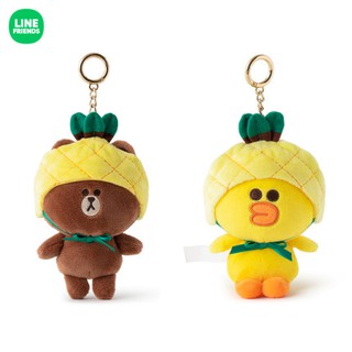 (現貨)[LINE FRIENDS] 2020全新Fruit系列 鳳梨熊大/莎莉 玩偶鑰匙扣11cm 時尚包包吊飾