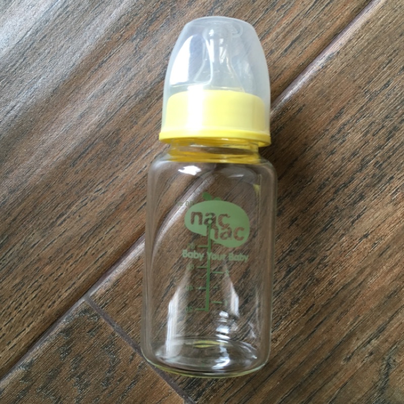 nac nac 超輕量玻璃奶瓶 一般口徑 120ml