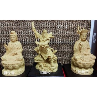 【佳樺生活本舖】(B)手工陶塑細雕神明像(GD-4)精緻陶塑 佛像神明像 陶雕陶製品宗教用品神像擺飾批發