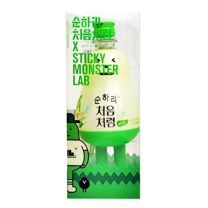 韓國Sticky Monster Lab 飲料公仔 黏黏怪物研究所 青蘋果口味 附贈藍色怪物空瓶 現貨