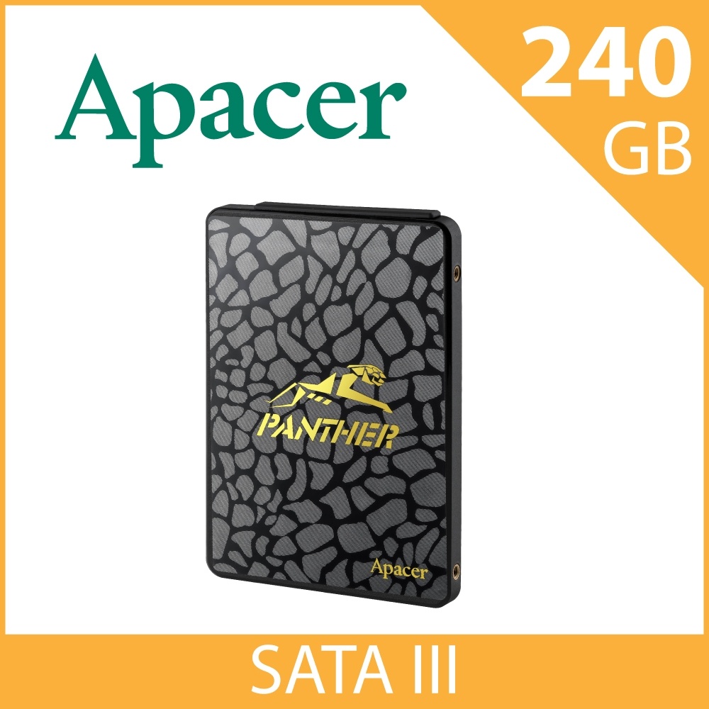 Apacer AS340系列 PANTHER黑豹 SATA III 固態硬碟 240G