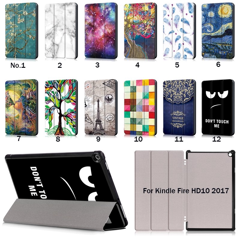 流行款彩繪 亞馬遜kindle保護套 適用於Kindel Fire HD 10 2017/2019電子書保護套