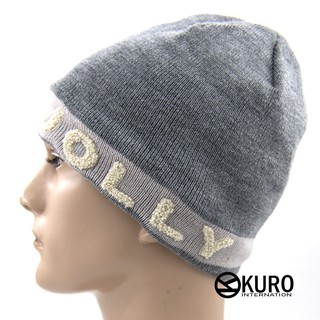 KURO-SHOP灰色JOLLY 針織帽 扁帽