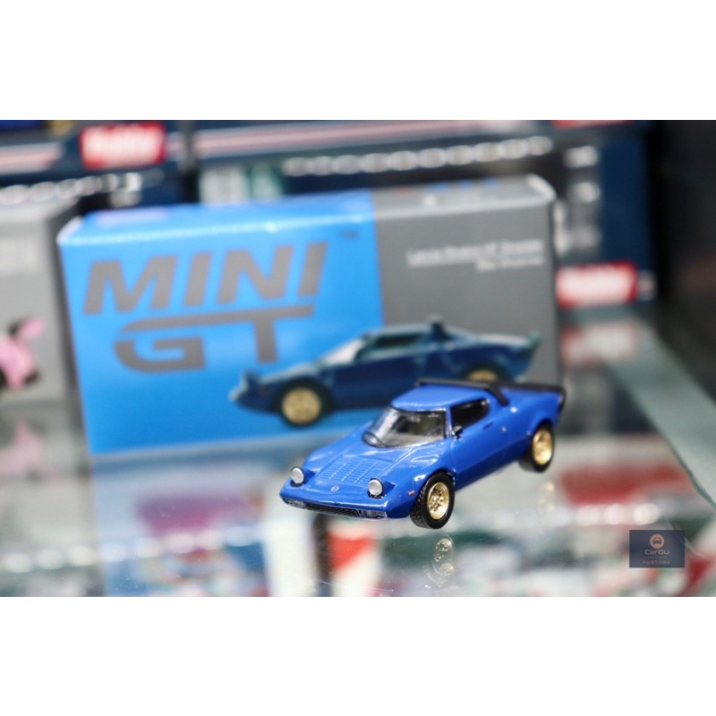 (竹北卡谷)現貨秒出 MINI GT #411 Mini GT 1/64 Lancia Stratos HF 藍