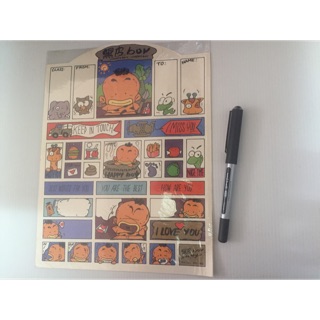 貼紙 黒皮boy、Super Pig、青蛙王子、大白鯊