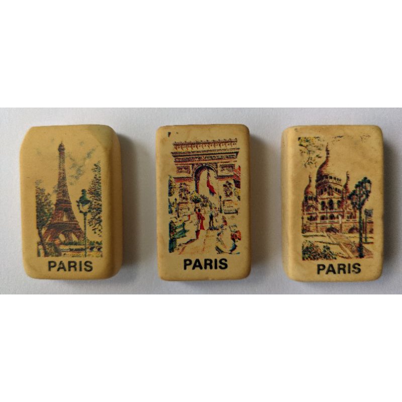 巴黎景點 巴黎紀念品 橡皮擦 艾菲爾鐵塔 巴黎鐵塔 凱旋門 蒙馬特
