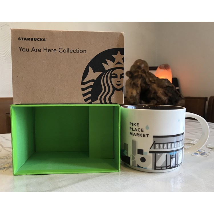 星巴克Starbucks 美國 西雅圖 派克市場pike place market 全新 城市馬克杯 山奇藝術