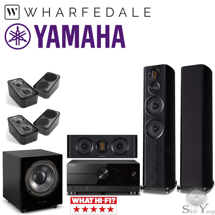 YAMAHA RX-A4A+Wharfedale EVO 4.4+EVO4.CS+WH-D10+4支D300 3D