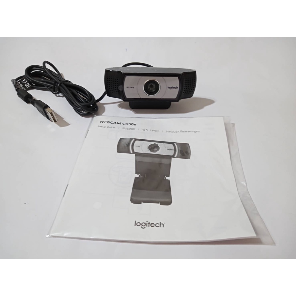 羅技WEBCAM C930e 視訊攝影機(送攝影機TF-3120三腳架,固定架,麥克風,6.2”直播補光燈) (新品)