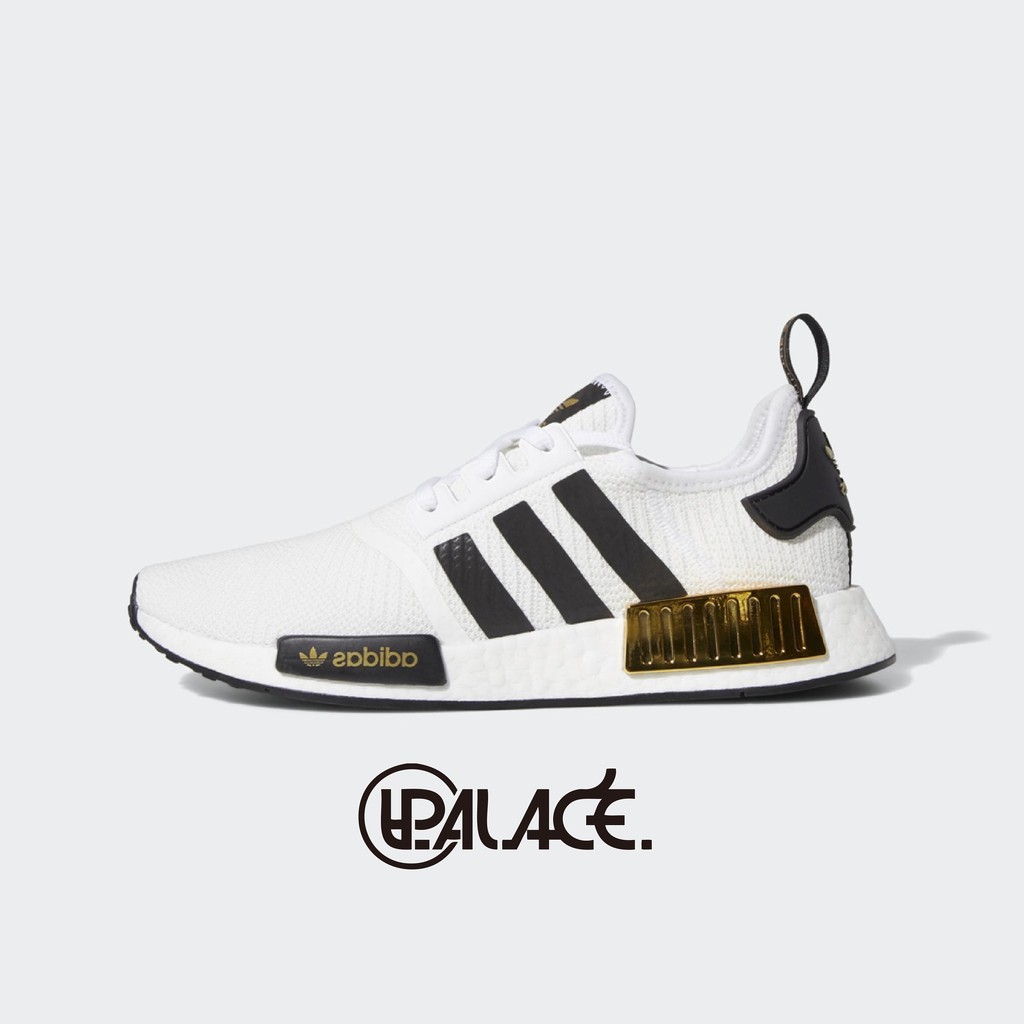 【ADIDAS】NMD R1 白黑金 BOOST 休閒 運動 慢跑鞋 男款 EG5662(palace store)